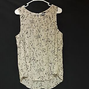 Women's Beige Speckle Print Sleeveless Camisole